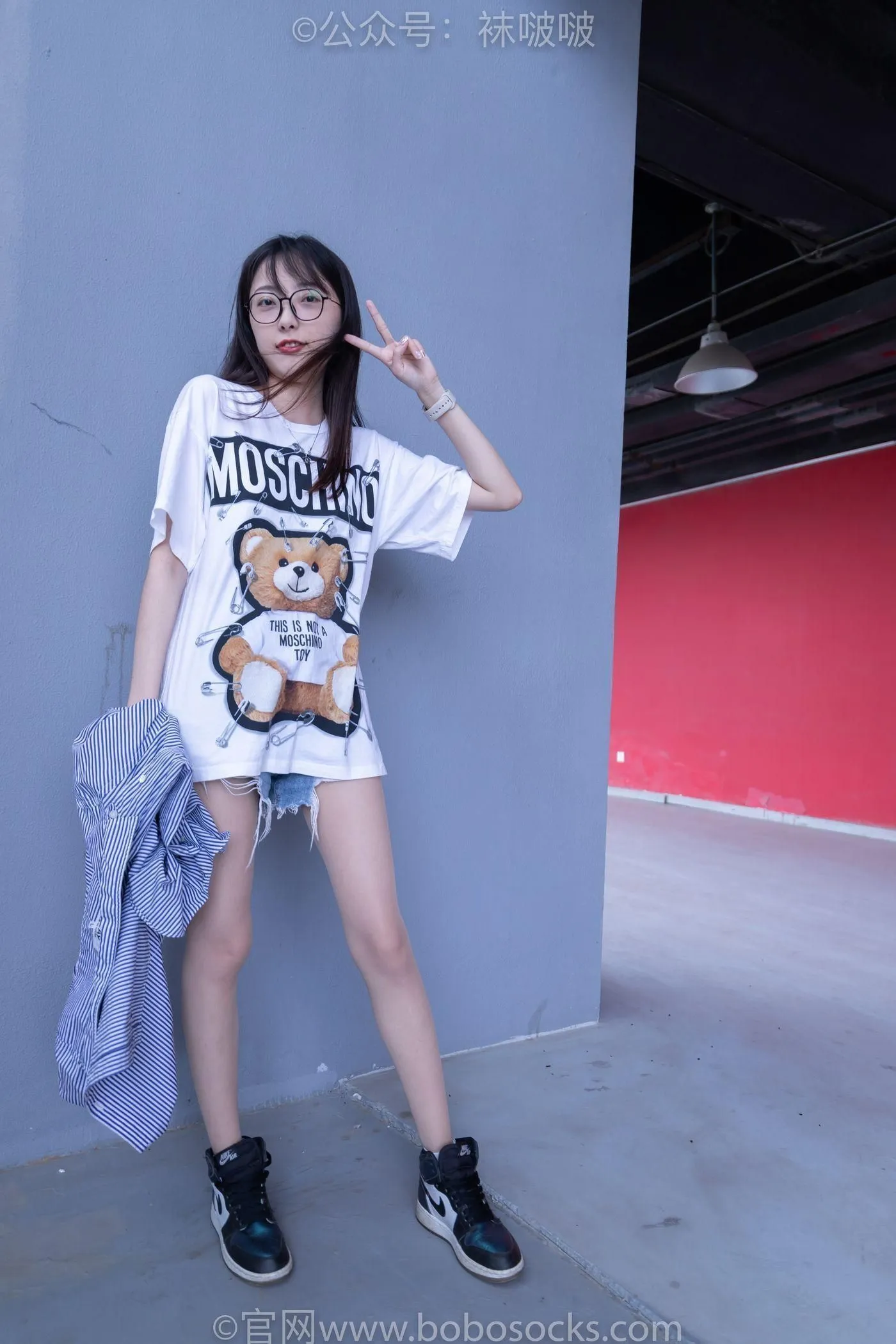 [BoBoSocks袜啵啵]NO.011 稚予-AJ、白色短棉袜、肉丝 [139P]插图3